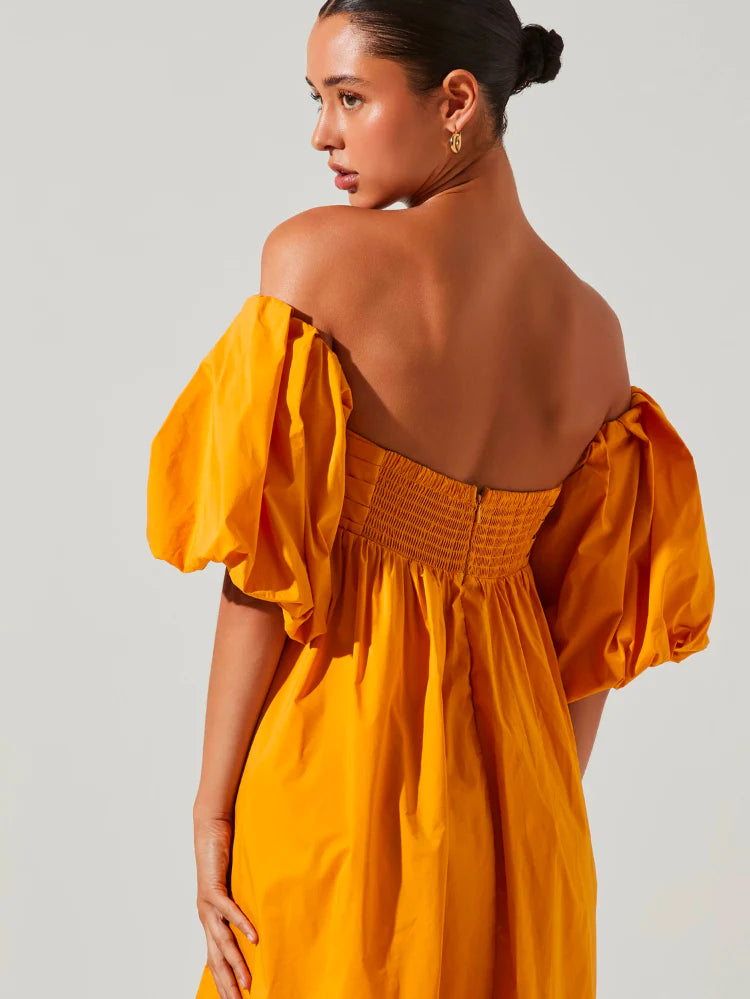 OFF SHOULDER MANGO DRESS