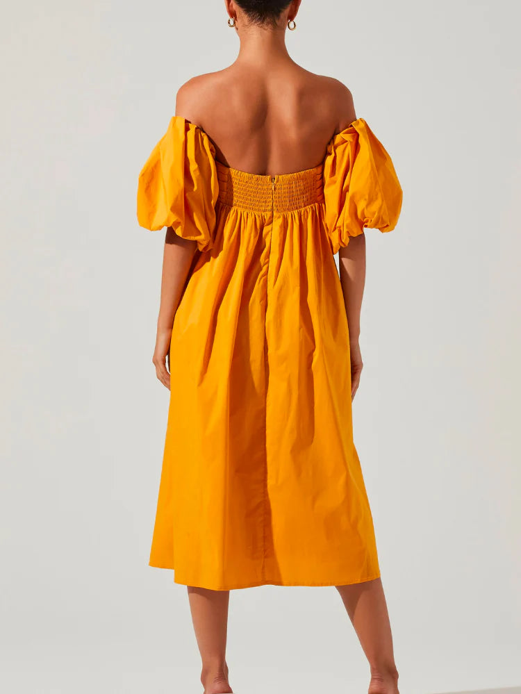 OFF SHOULDER MANGO DRESS