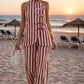 CHIC STRIPED VACATION CO-ORD