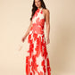 RED FLORAL ALICE DRESS
