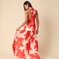 RED FLORAL ALICE DRESS