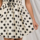 WHITE POLKA BUBBLE DRESS