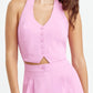 BABY PINK HALTER CO-ORD