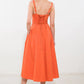 CAPTIVATING ORANGE RESORT DRESS