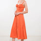 CAPTIVATING ORANGE RESORT DRESS