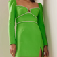 TWINKLY CRYSTAL GREEN DRESS