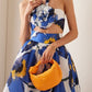 FLORAL PRINT HALTER BRALETTE SKIRT CO-ORD