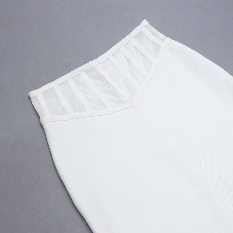 WHITE PENCIL SKIRT DRESS