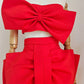TWO PIECE BOW SKIRT & TOP
