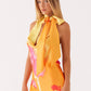 SIENNA COWL NECK MINI DRESS