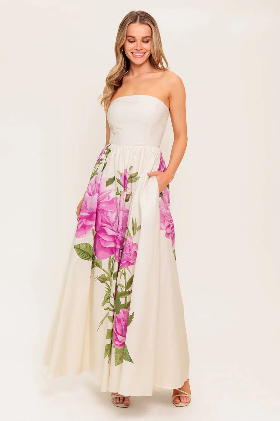 ROSE GARDEN IVORY DRESS