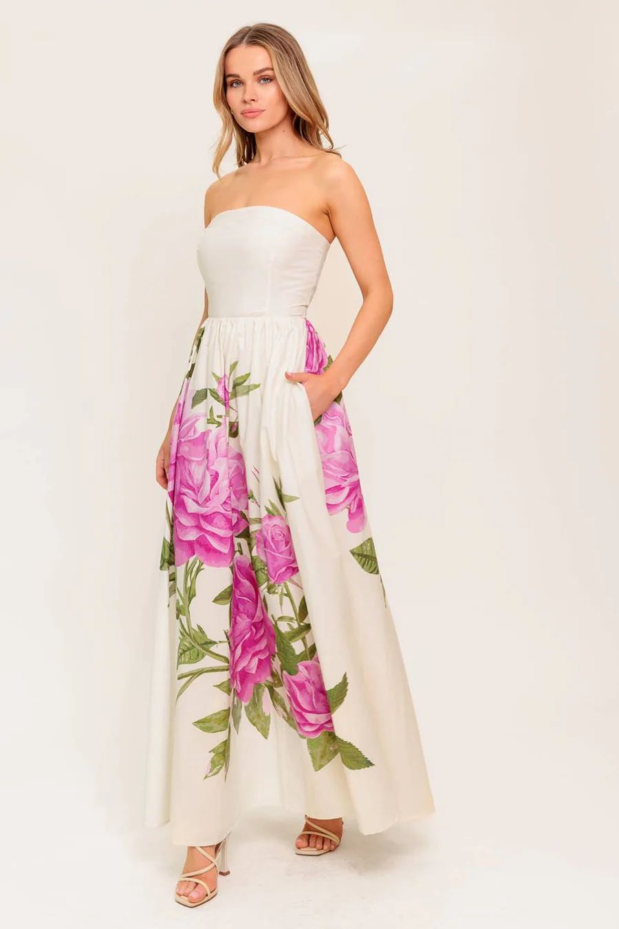 ROSE GARDEN IVORY DRESS