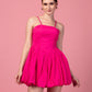 FUCHSIA PINK BUD DRESS