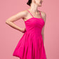 FUCHSIA PINK BUD DRESS