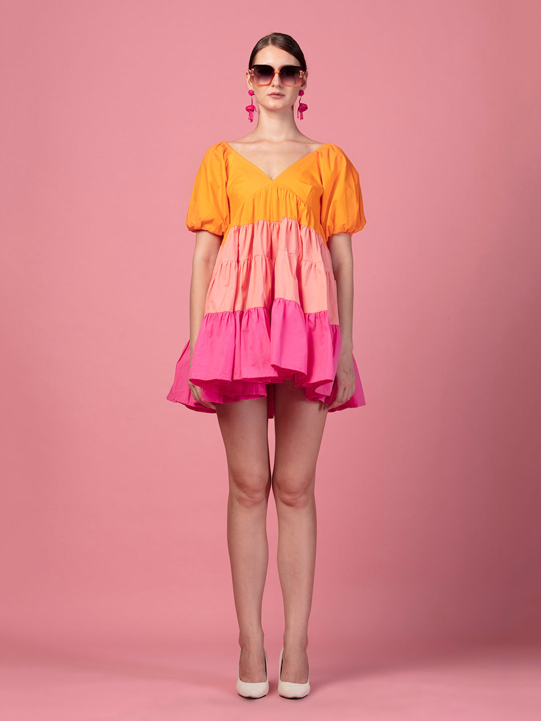 BUBBLE GUM FRILL DRESS