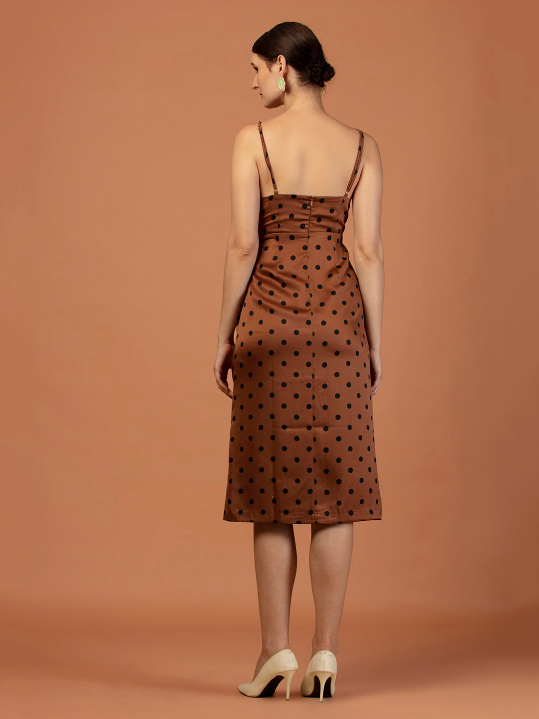 POLKA DOTS TIE KNOT DRESS