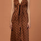 POLKA DOTS TIE KNOT DRESS