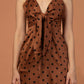 POLKA DOTS TIE KNOT DRESS