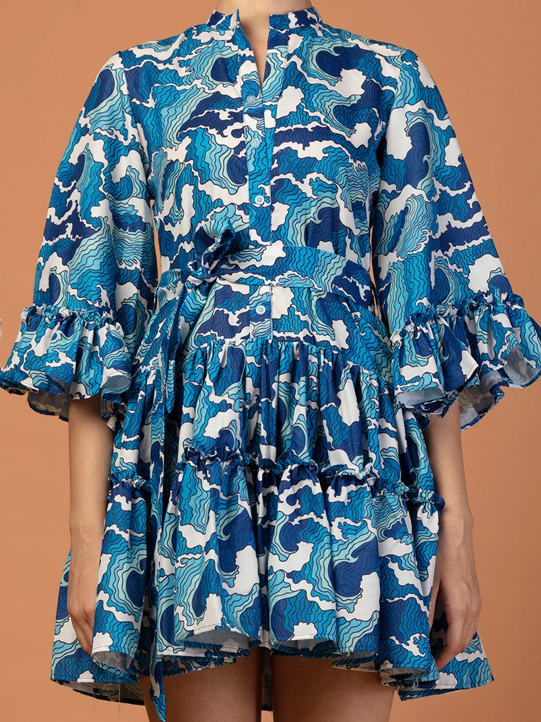 OCEAN PRINT DRESS