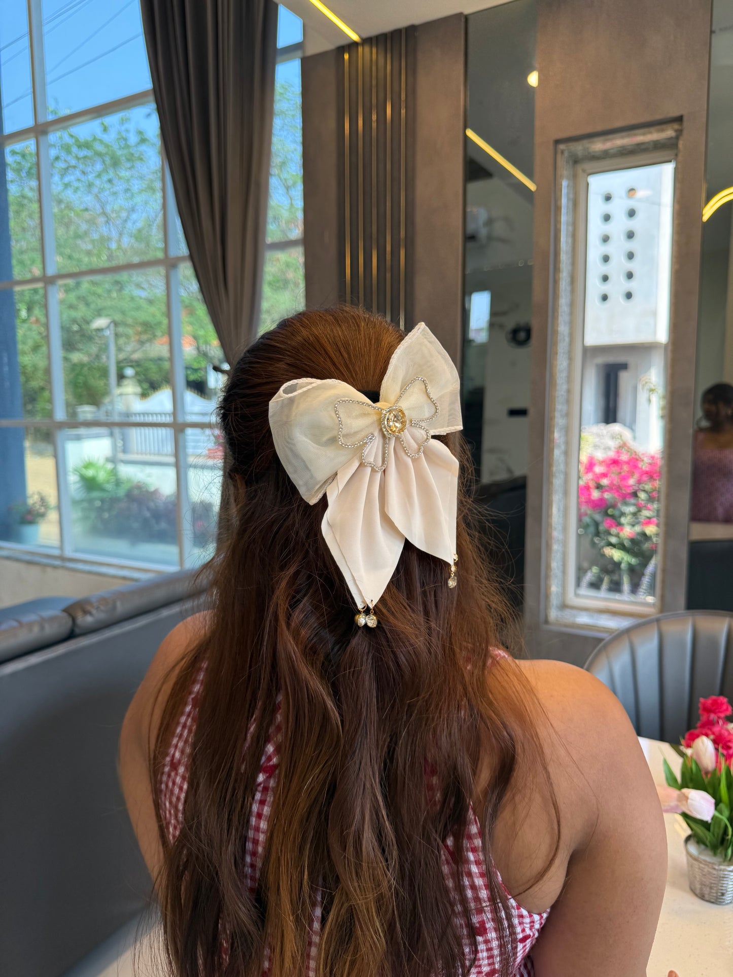 VELOUR JEWEL BOW TRIO