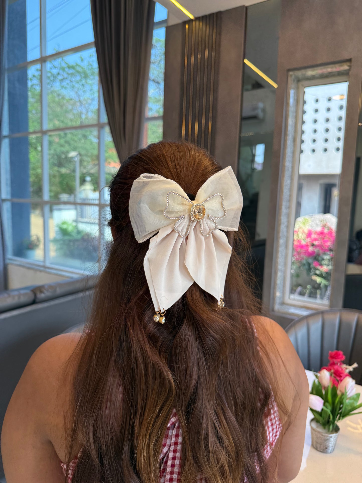 VELOUR JEWEL BOW TRIO