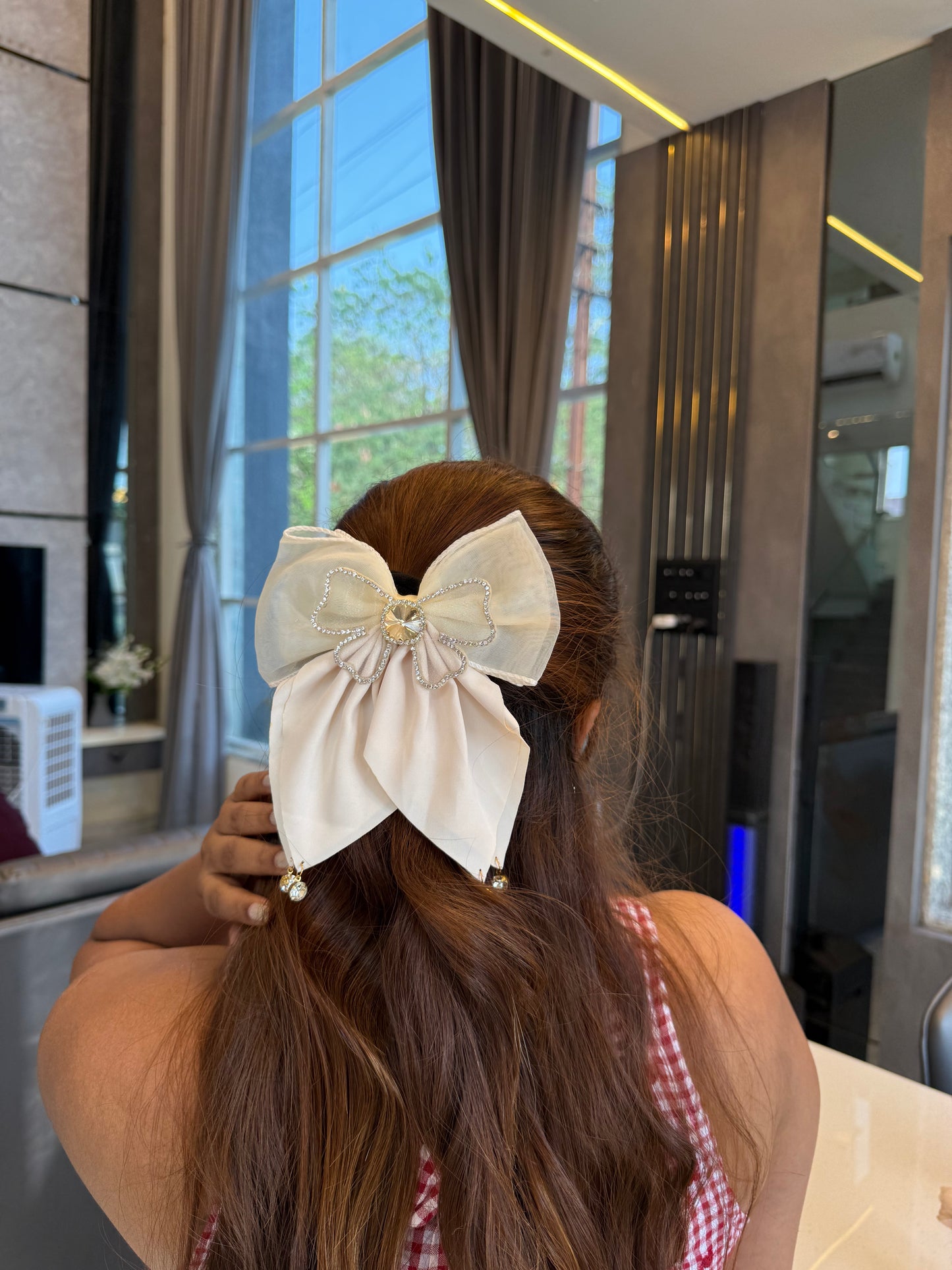 VELOUR JEWEL BOW TRIO