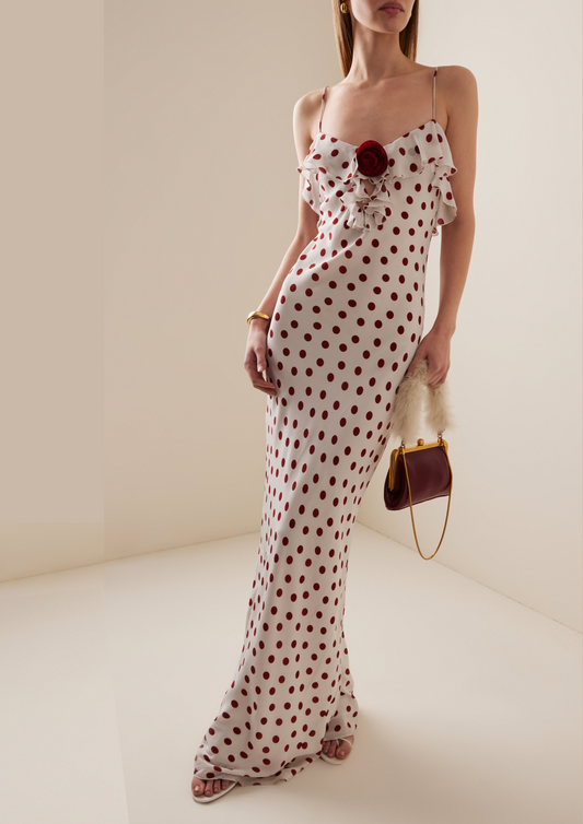 ESPERA POLKA DOT ROSE DRESS