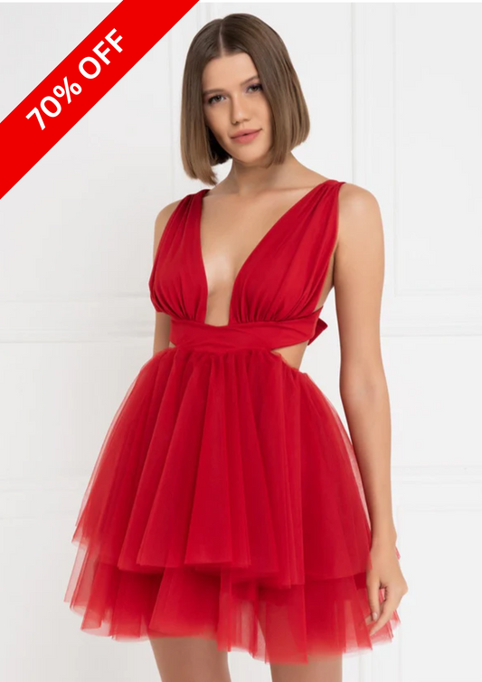 BOW KNOT TULLE DRESS