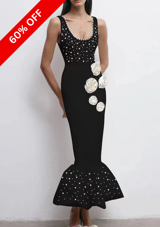 MERMAID FISH TAIL PEARL DRESS