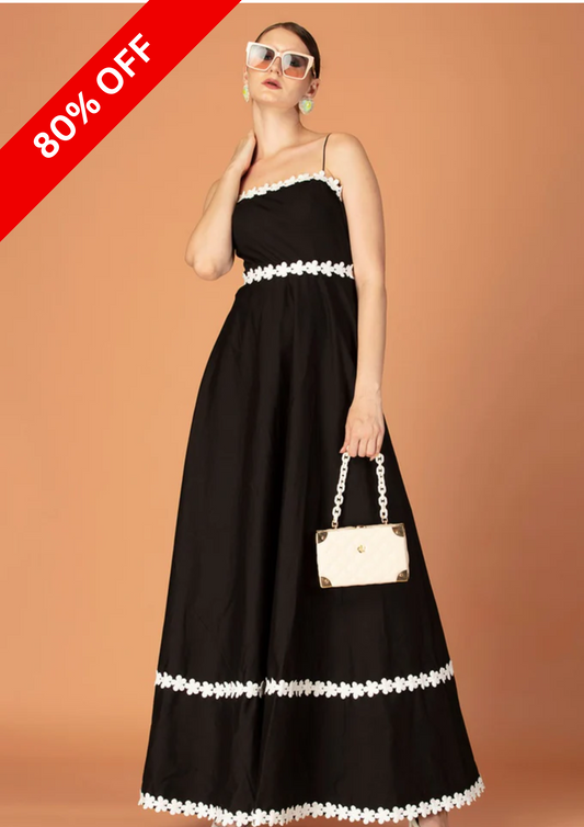 FLOWER LACE MAXI GOWN