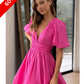 PINK COTTON MINI DRESS