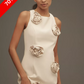 BEIGE ROSE MINI DRESS