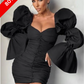 EXAGGERATED PUFF SLEEVE MINI DRESS