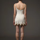 WHITE KEA EMBROIDERED MINI DRESS