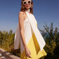 BUTTER YELLOW COLOR BLOCK DRESS