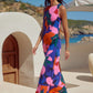 LEA CUPO BLUE FLORAL SUMMER DRESS