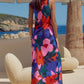 LEA CUPO BLUE FLORAL SUMMER DRESS