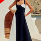B&W MAXI DRESS