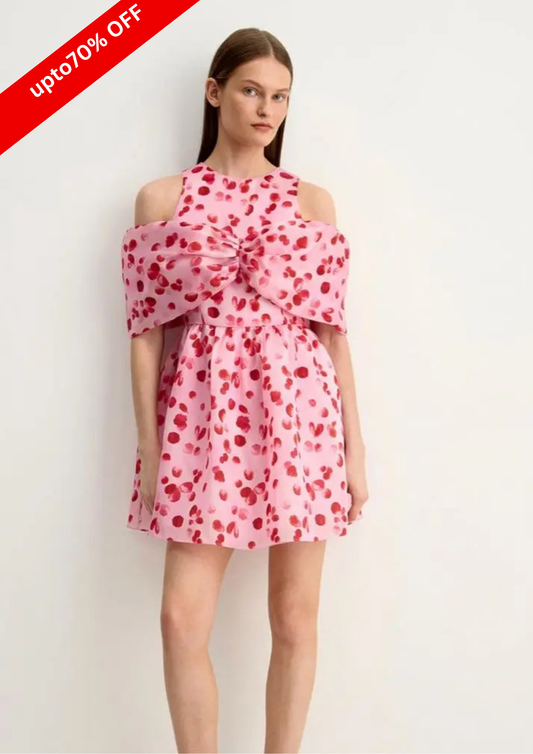 PINK SILK BRUNCH DRESS