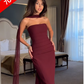 CHERRY BODY DRESS WITH SCARF