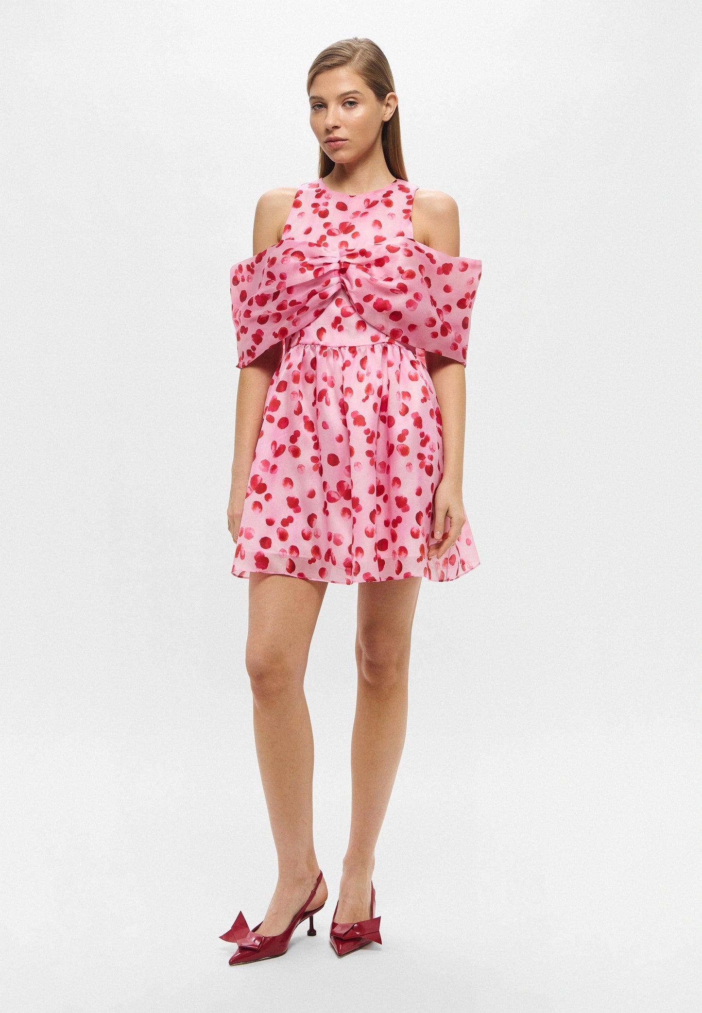 PINK SILK BRUNCH DRESS