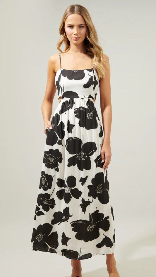 SIESTA CUT OUT MAXI DRESS