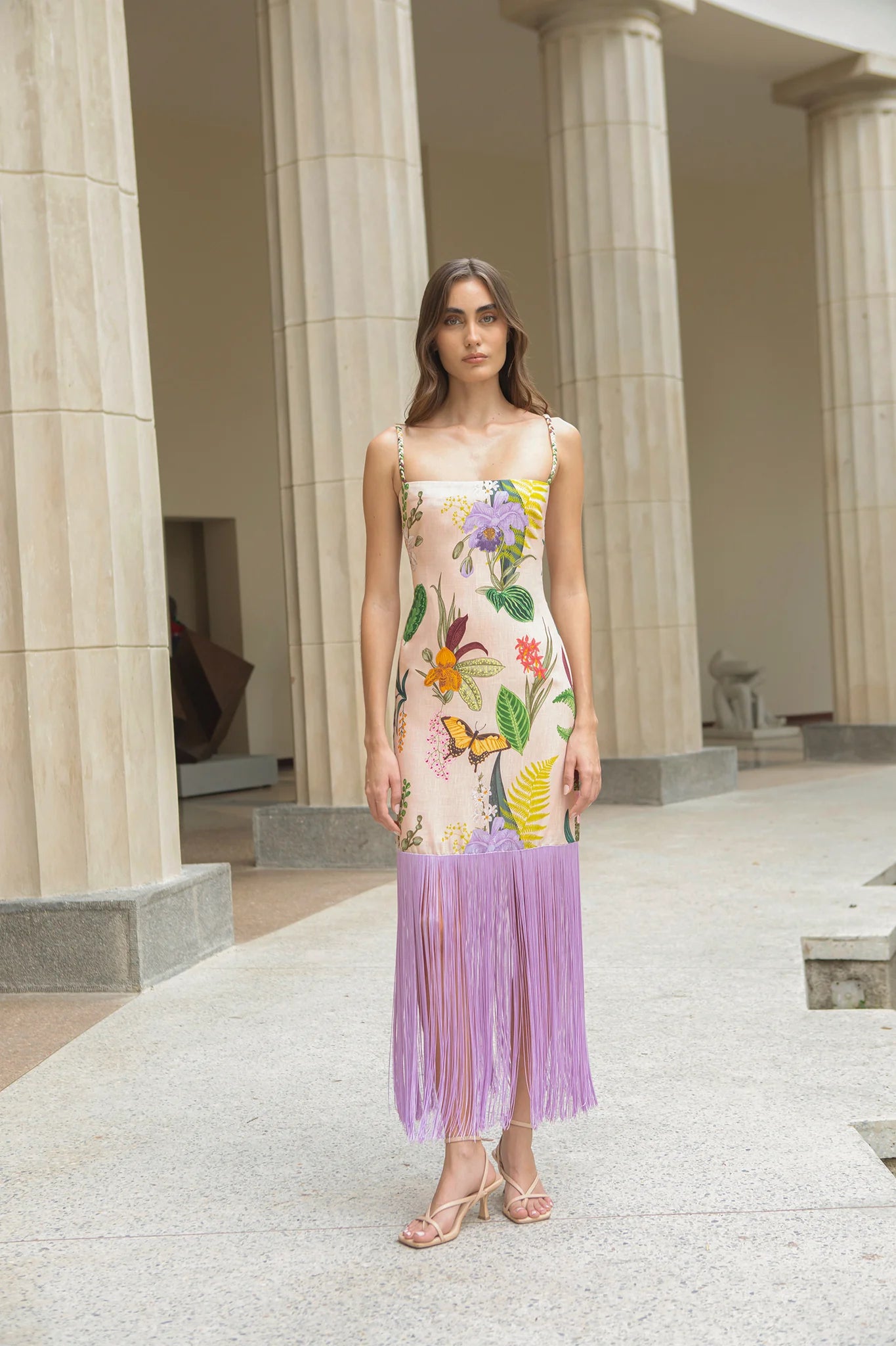 LA PALMA FRINGE DRESS