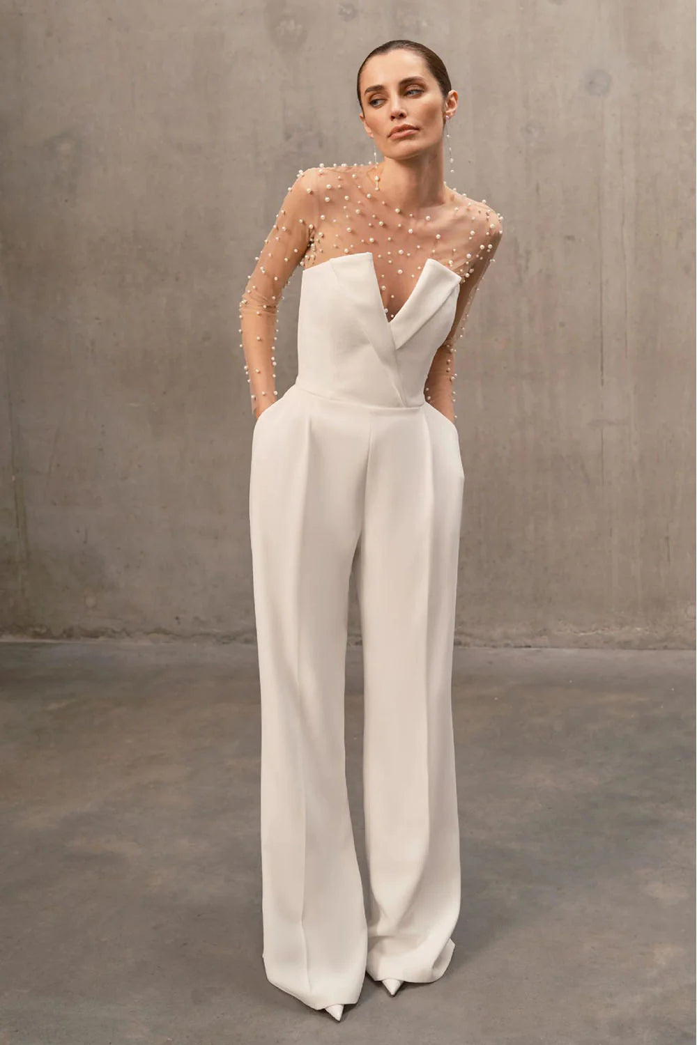 PEARL EMBEDDED JUMPSUIT