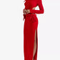 RED BOW MAXI DRESS