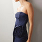 NAVY BLUE ROSETTE DRESS