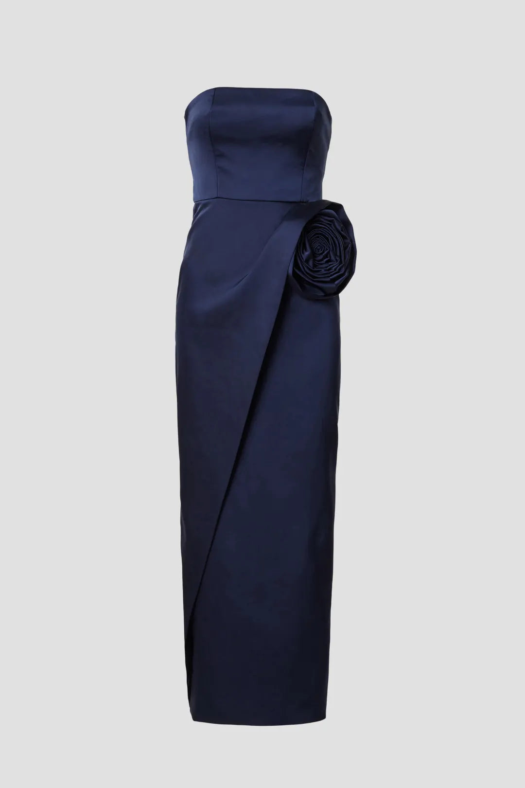 NAVY BLUE ROSETTE DRESS