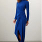 RUCHED LONG SLEEVE GOWN