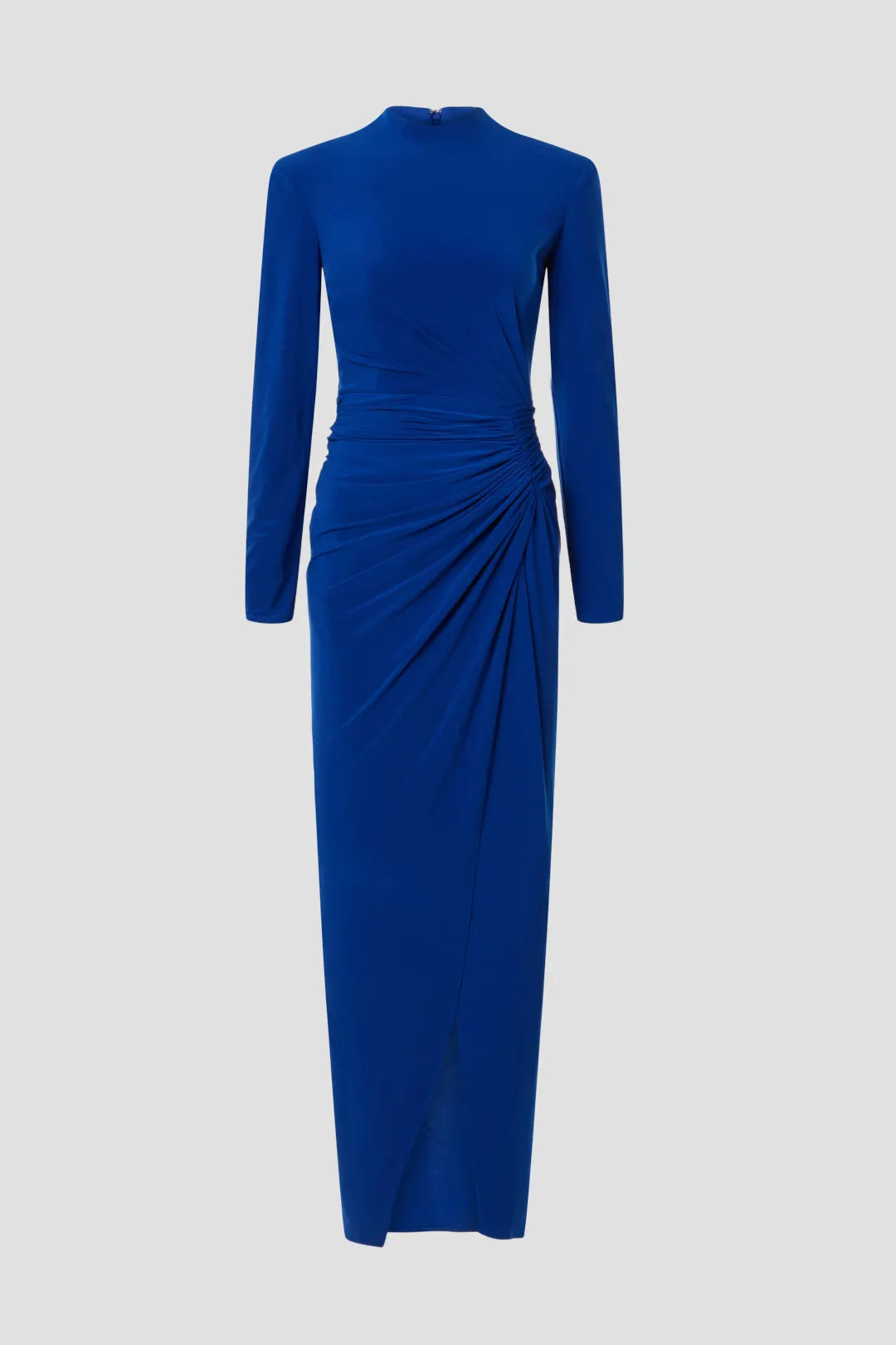 RUCHED LONG SLEEVE GOWN