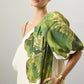 FLORAL ABSTRACT PRINT MAXI GOWN
